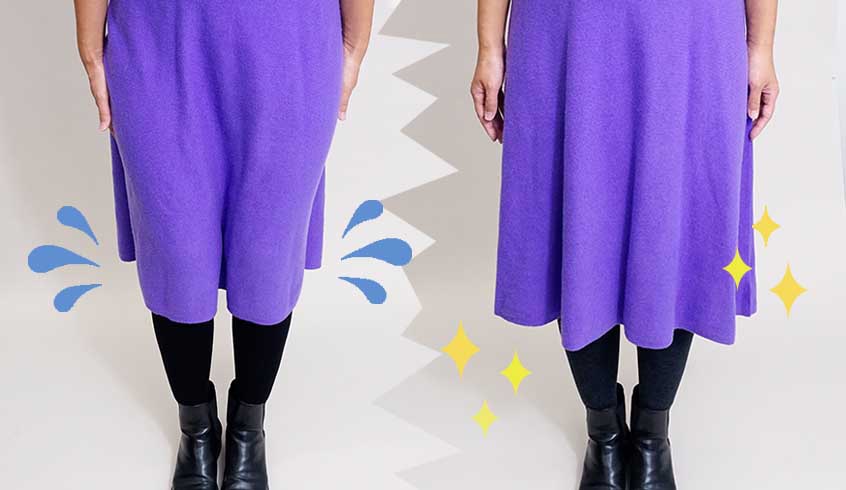 【静電気対策】スカートがタイツにまとわりつくのを防ぐには？