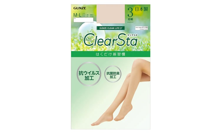 ClearSta(クリアスタ)　３足組みｽﾄｯｷﾝｸﾞ（レディース）